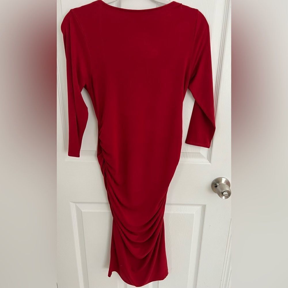 ISABELLA OLIVER MATERNITY RED DRESS - Picture 2 of 2